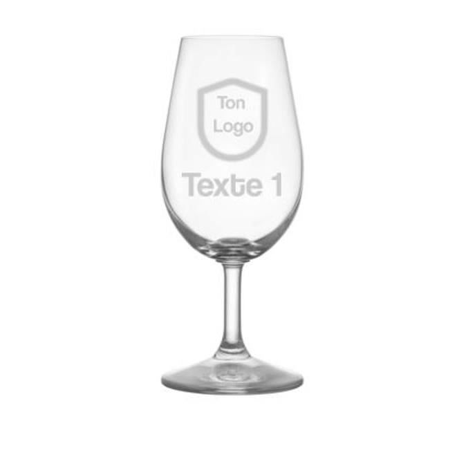 Verre à vin personnalisé 21cl (Lot de 6) - Verre vin gravure avec prénom, message, logo… [ Coffret vin verre a pied ]