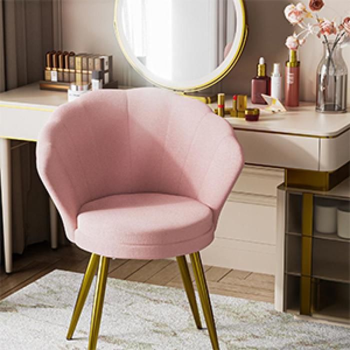 YIPEEMA. 1 PIEZA, SILLA MULTIFUNCIONAL DE TERCIOPELO, SILLA DE COMEDOR, 42X40X80CM, ROSA.