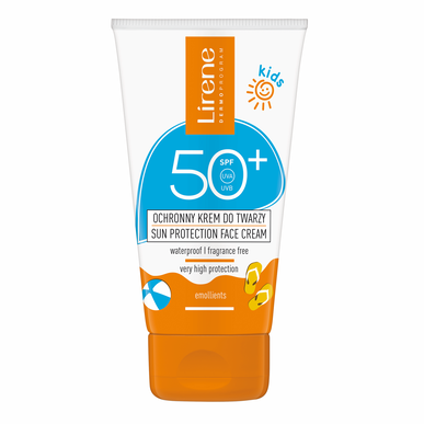 Lirene veido kremas nuo saulės vaikams SPF 50
