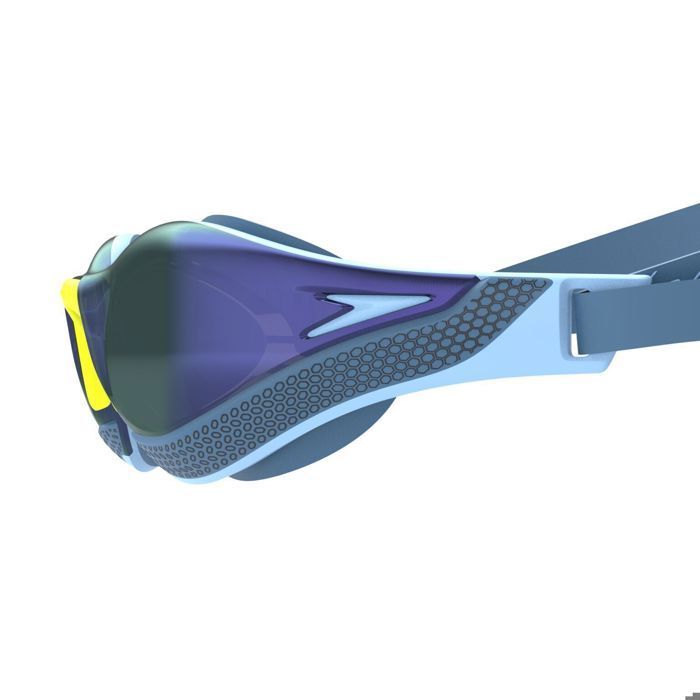 Speedo FS Pure Focus Mirror - Adult swimming goggles, blue, anti-glare mirrored lenses