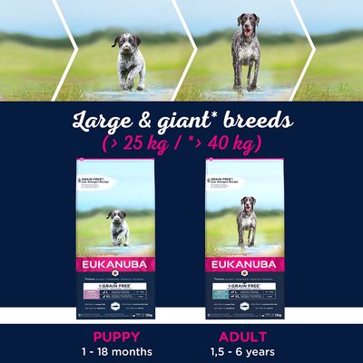 Eukanuba Grain-Free Large Breed Puppy με Ωκεάνια Ψάρια