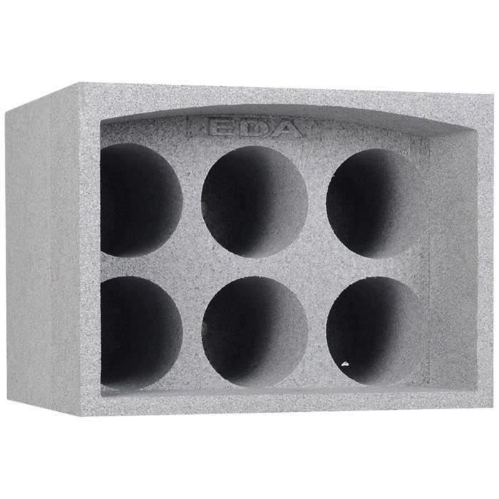 Caja de poliestireno expandido EDA para 6 botellas