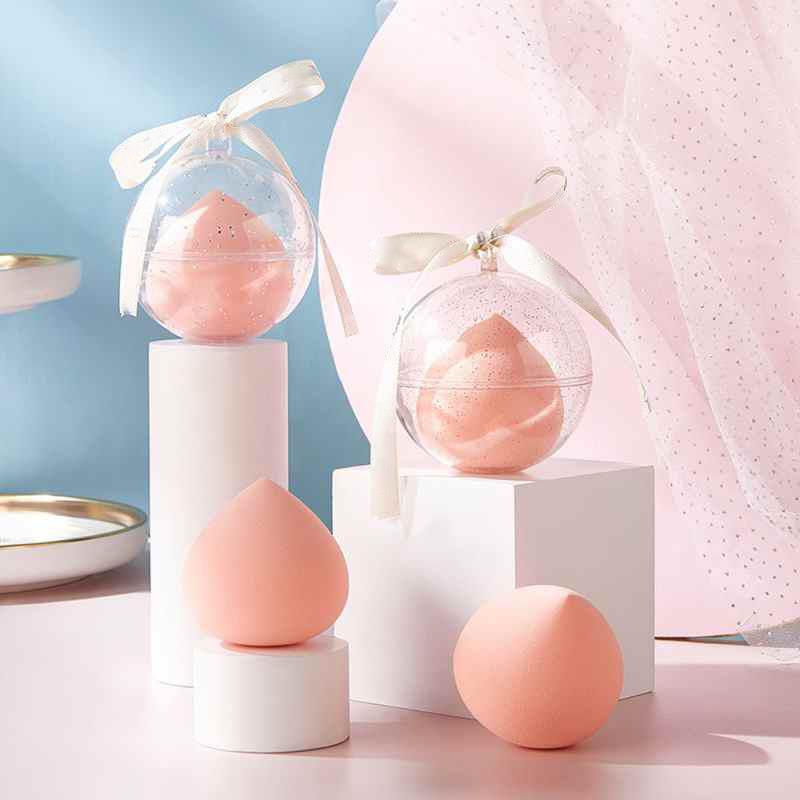 Éponge à maquillage en forme de pêche, éponge à fond de teint, éponge à poudre, accessoire de maquillage pour femmes