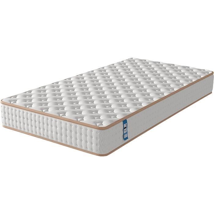 Colchón de 90x190 cm, 18 cm de grosor, doble cara, espuma viscoelástica. Disponible en STANOW - Juvenil - ideal para camas nido.