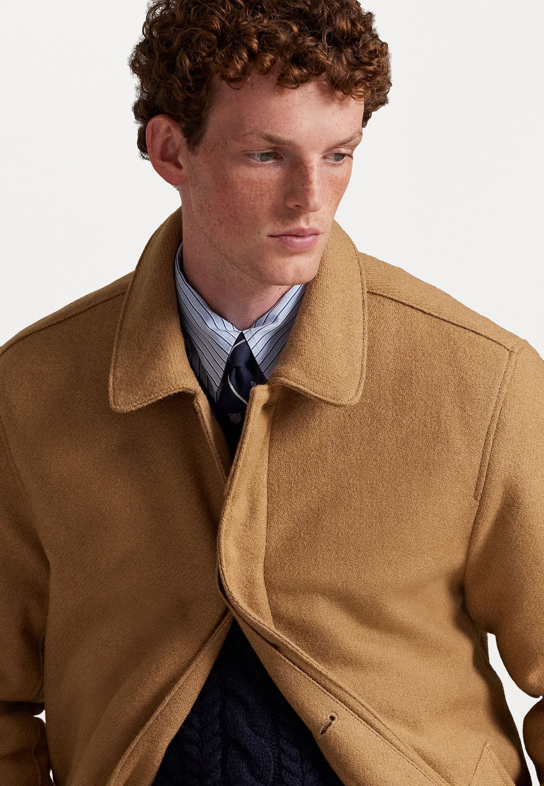Polo Ralph Lauren THE LANGDON WALKING MAT - Manteau classique en laine - crème café
