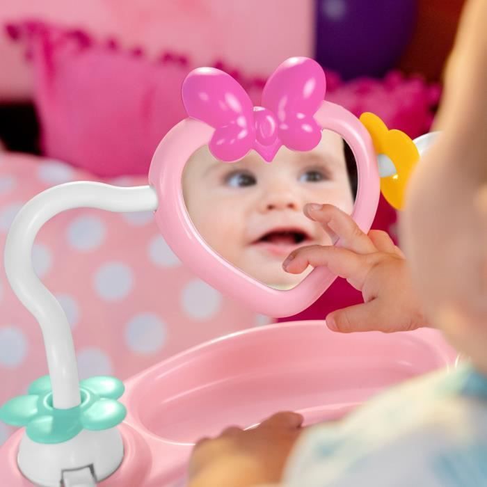 DISNEY BABY - MINNIE - Multi-toy baby activity center, convertible bouncy seat, 360° swivel, baby gift