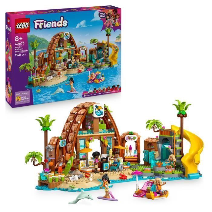 LEGO Friends 42673 Beach Hotel Holiday - Building Set for Ages 8+