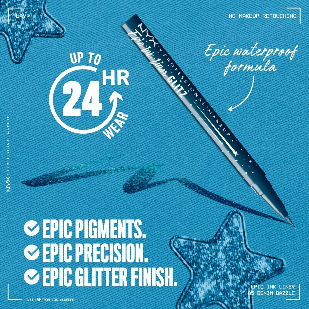 Očná linka NYX Professional Makeup Epic Ink – 1 ml