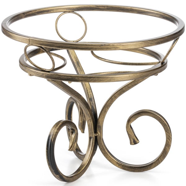 Kwietnik Ronnie złoty 24x28x28 cm ręcznie wykonany klasyczny metalowy