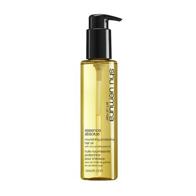 „Shu Uemura Essence Absolute Nourishing“ apsauginis plaukų aliejus su kamelijų sėklų aliejumi, 150 ml