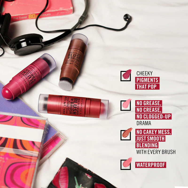 Rimmel Multi-Tasker Blush'N'brush blushstick met kwastje