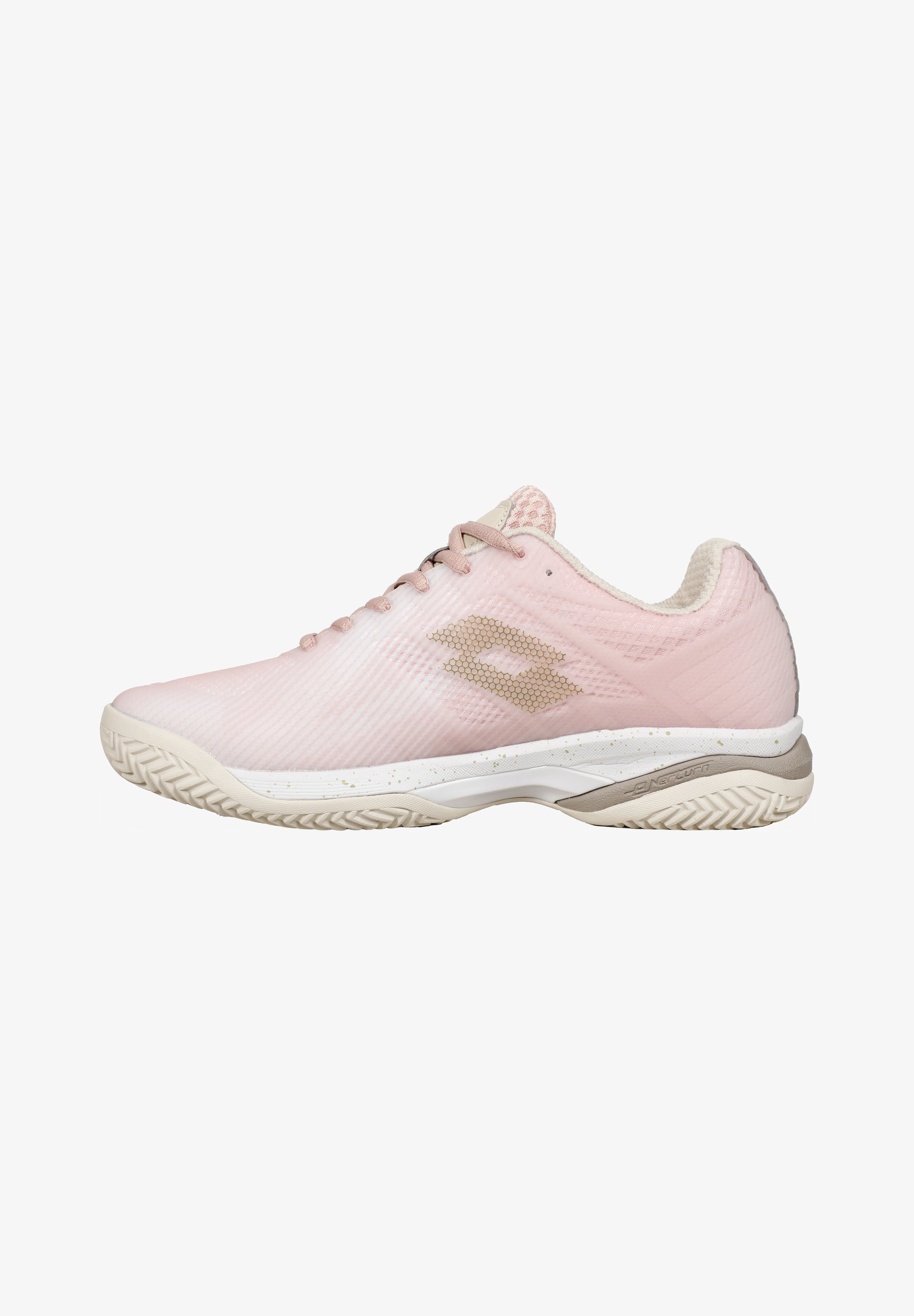 Lotto MIRAGE 300 III - Multicourt tennisschoenen - wit abrikoos lichtgrijs