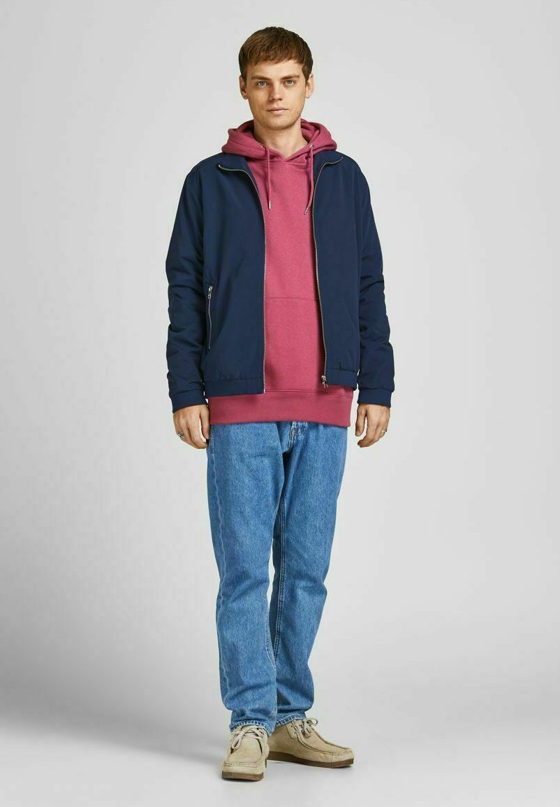 Jack & Jones JJERUSH HARRINGTON - Giacca bomber - blazer blu navy
