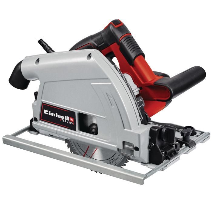 Einhell Scie plongeante TE-PS 165 (1200 W, Diamètre de lame : 165mm, 48 dents, lame HW/TCT, profondeur de coupe : 56 mm)