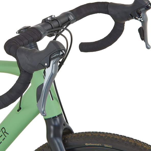 Vélo Gravel GravelerFit, vert rosé