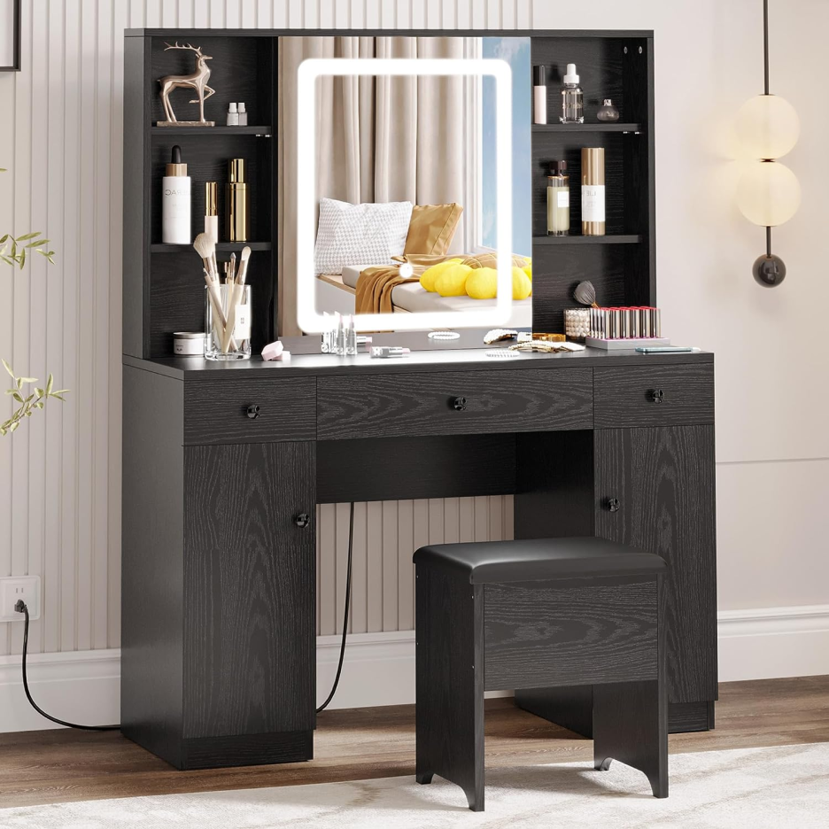 Multifunctionele kaptafel met spiegel