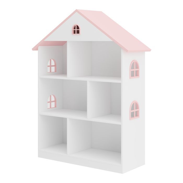 Librería infantil Vipsali, 107 x 83 x 30 cm, blanca