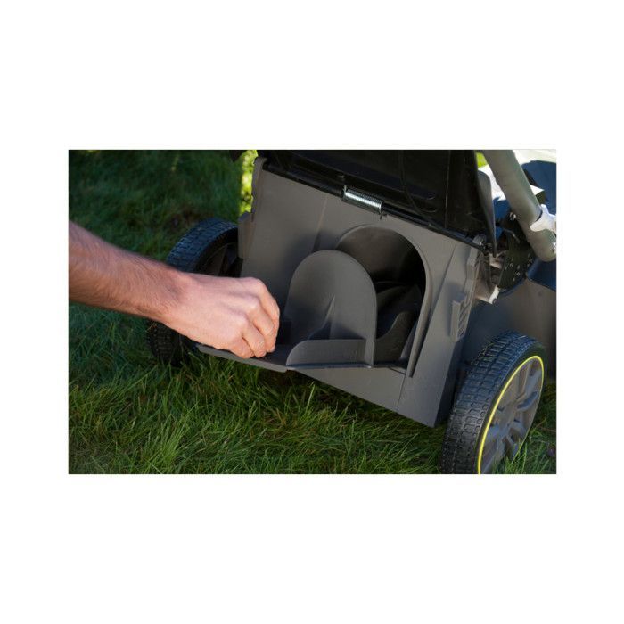 RYOBI - 36V Push Lawnmower - 40cm Cutting Diameter - Collection and Mulching - 1 x 5.0Ah Lithium+ Battery and 1.7A Charger - RLM36X41H50G