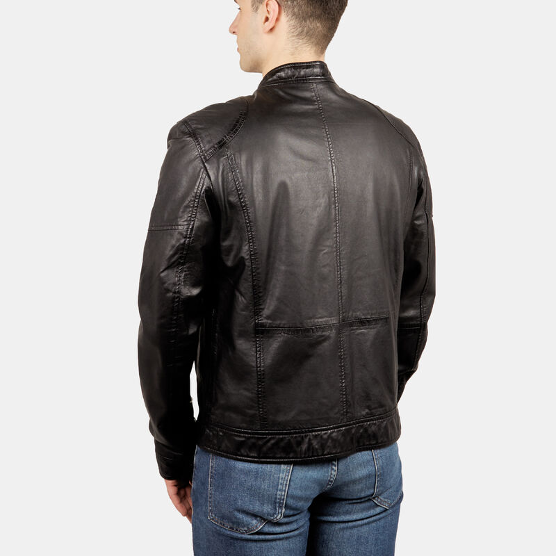 Biker da uomo in pelle