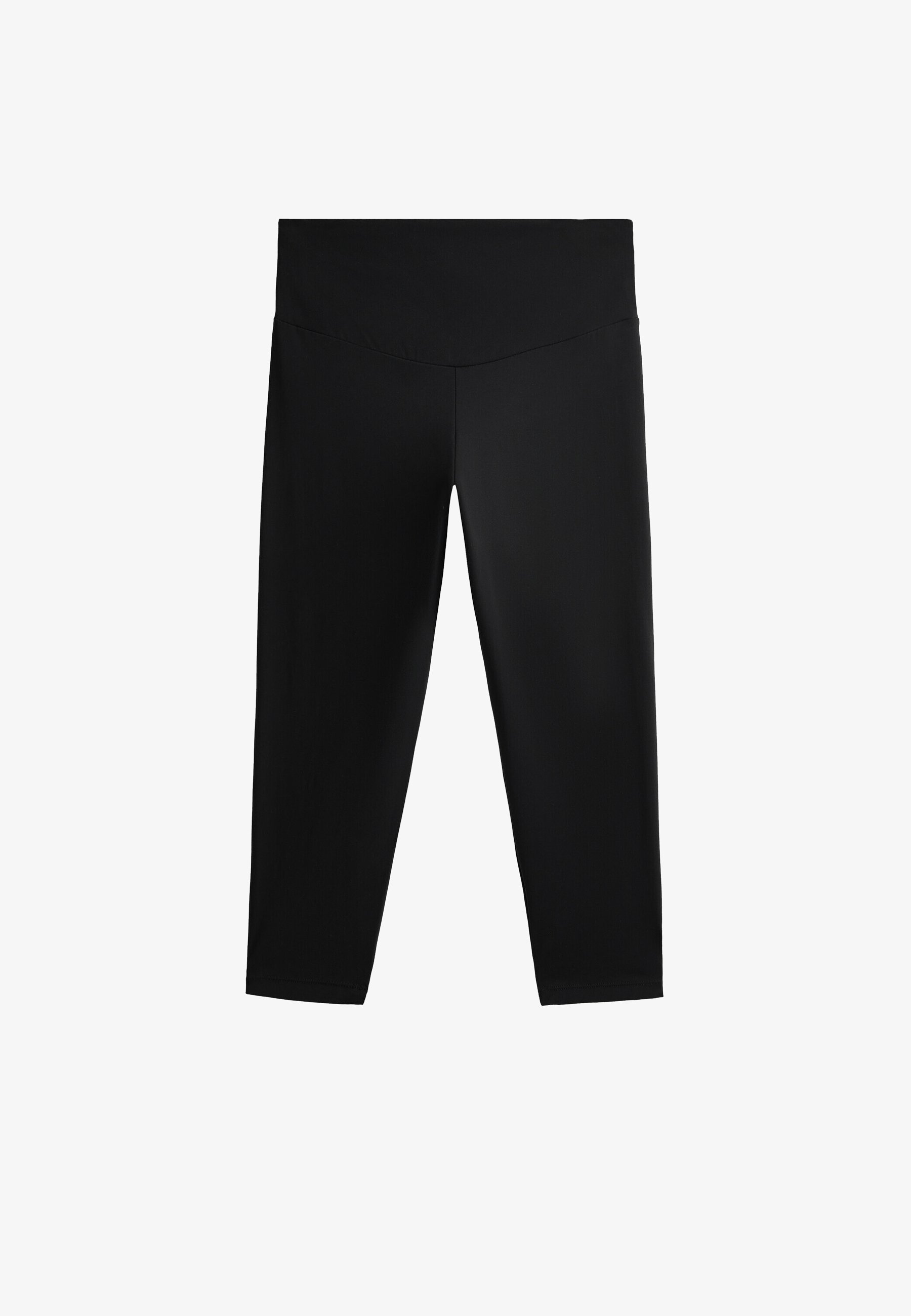 Calça Capri OYSHO COMFORTLUX de Cintura Alta 40cm - Calça esportiva 3/4 - Preta