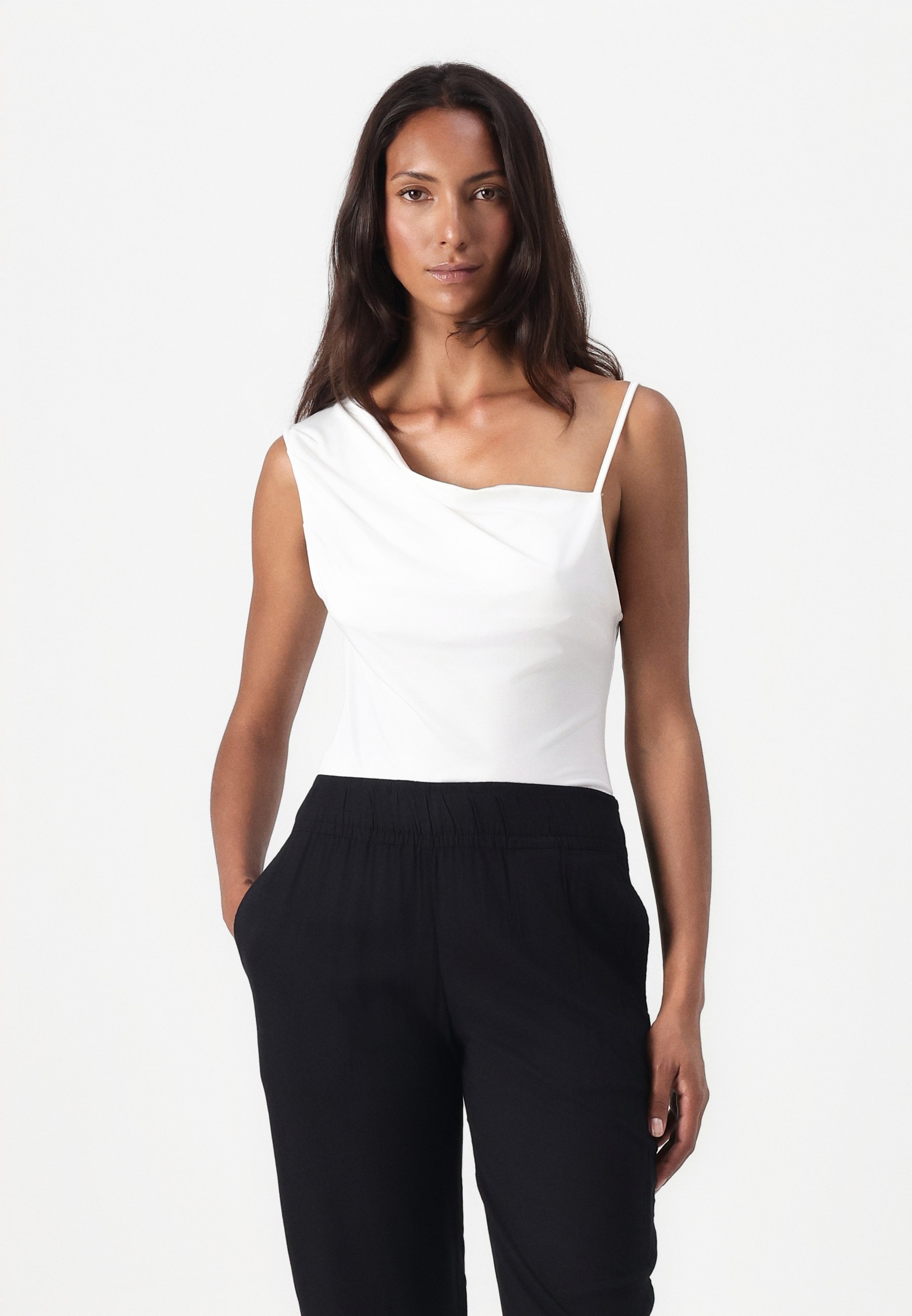 TOM TAILOR LOOSE FIT - Broek - diepzwart