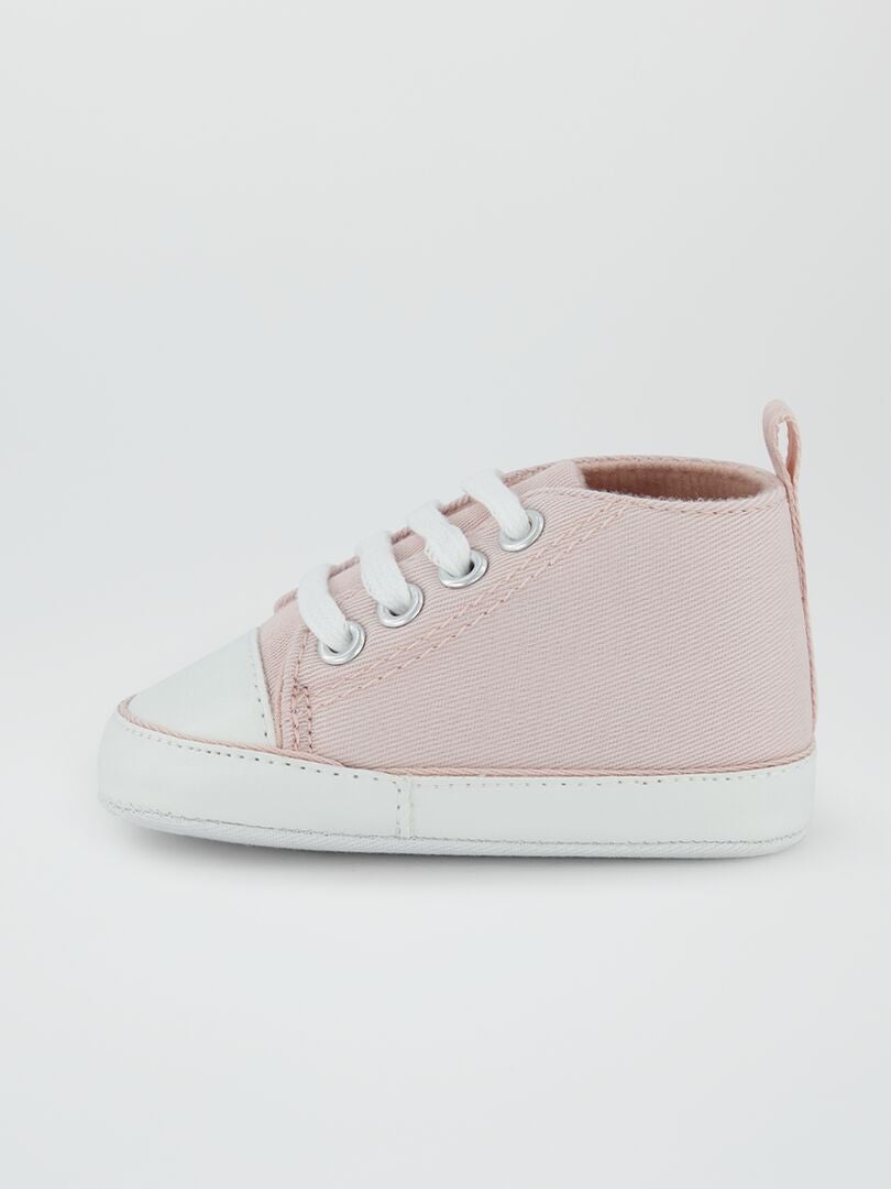 Hoge canvas sneakers - ROZE