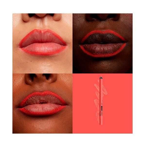 Līniju skaļais lūpu zīmulis