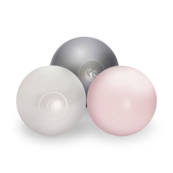 Balles pour Piscine à Balles de Jeu pour Bébé Enfants MISIOO Plastique Colorées 6 cm 150 Boules: Rose/Argent/Blanc Perle