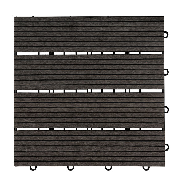WPC-Holzfliesen BAVARO, 1 m², anthrazit