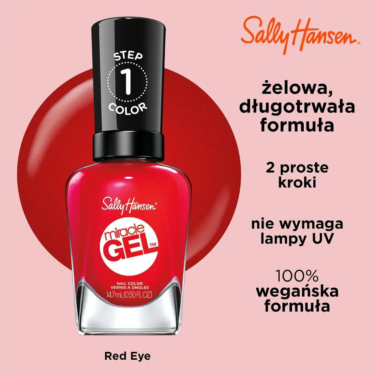 Sally Hansen Miracle Gel Lakier do paznokci, 470