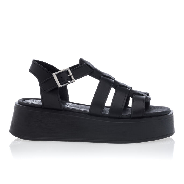 Sandali neri da donna / Scarpe aperte in punta