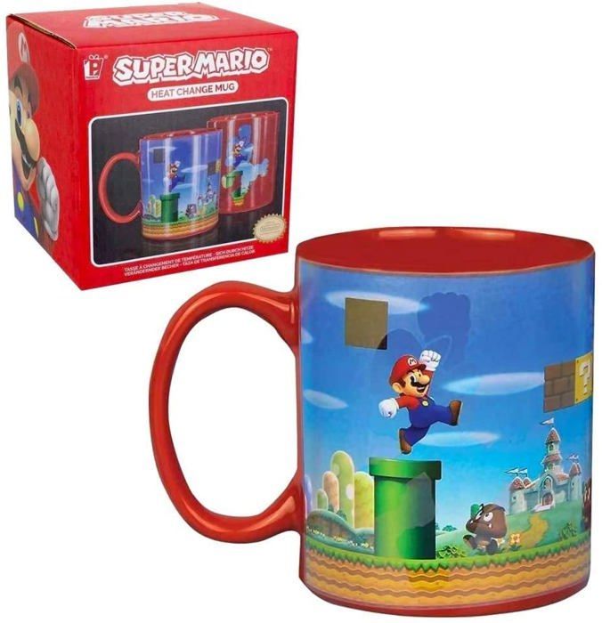 Mug thermo - PALADONE - Mario - Tasse thermosensible - 300 ml - Rouge