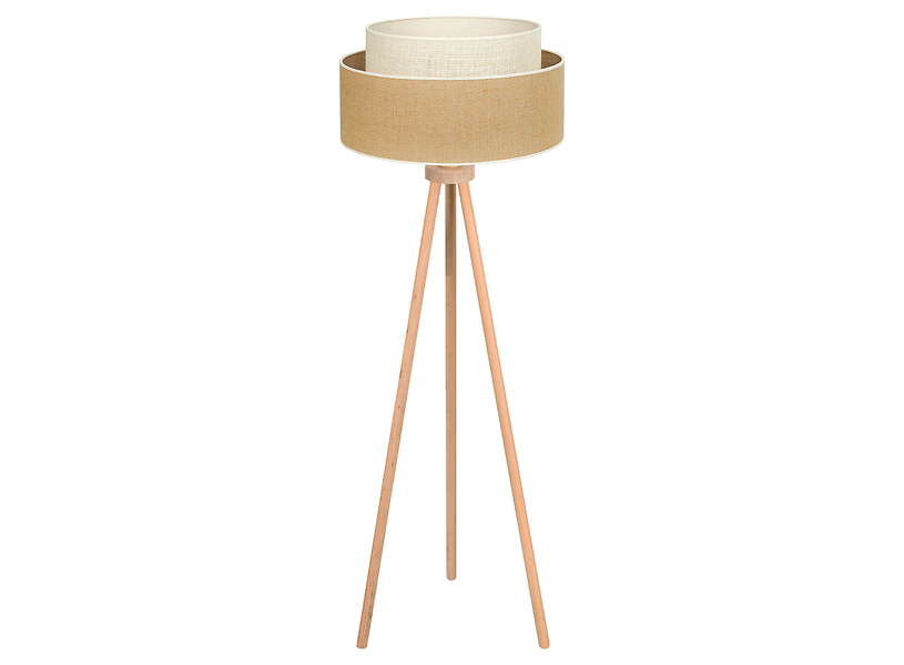 Lampa podłogowa Yute Boho tkaninowa beżowa