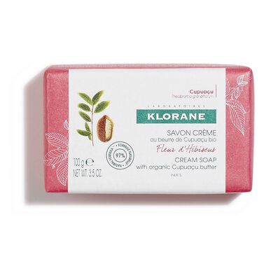 Klorane Organic Cupuaçu vajas krémszappan Hibiszkusz tisztító és tápláló krémszappan 100g 100g