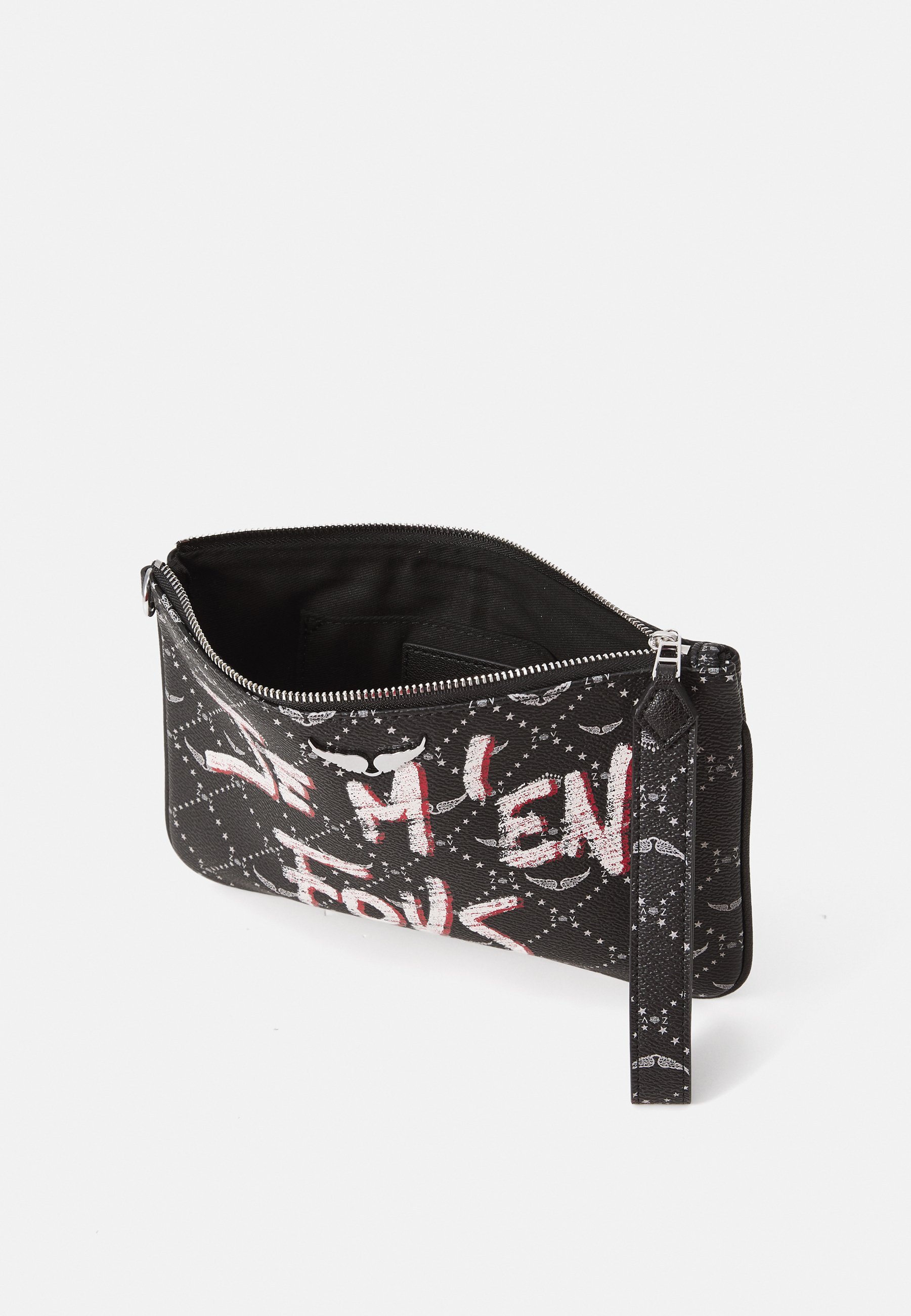 Zadig & Voltaire POUCH MONOGRAM TAG - Clutch - zwart