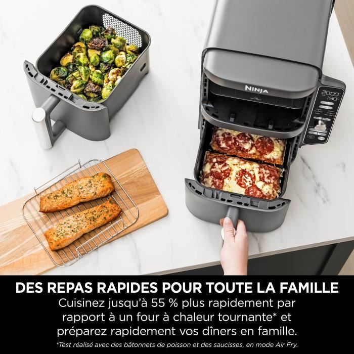 NINJA Airfryer - Dubbele Stapel XL SL400EU - Inhoud 9,5 liter - 6 kookprogramma's - 2470W