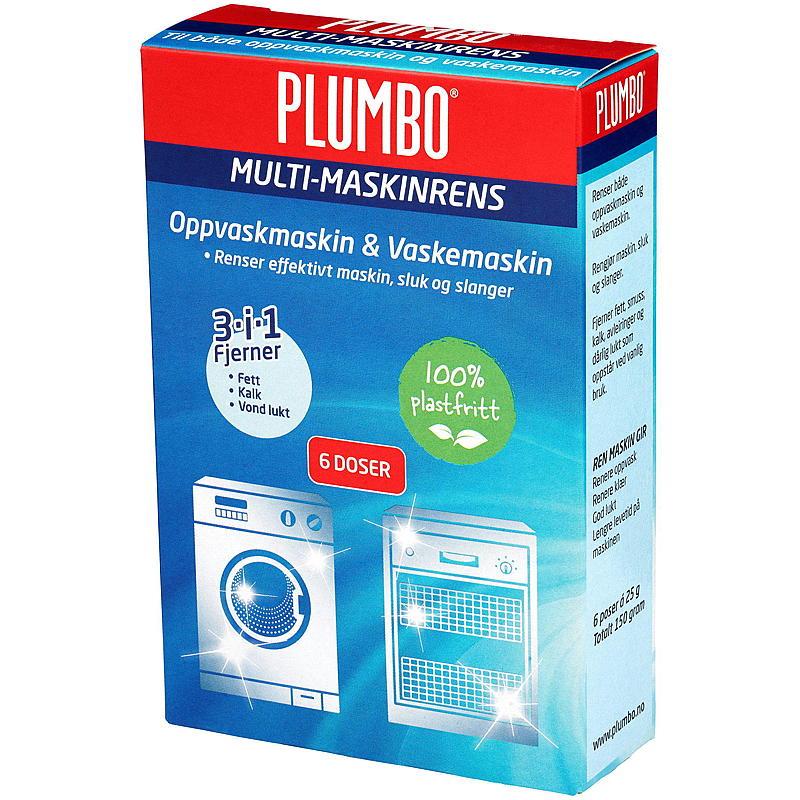 Plumbo Plumbo 6 stk. multimaskine-rengøringsmiddel