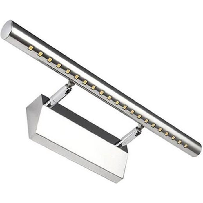Aplique de baño con espejo - ONEVER - 5050SMD - 21 LEDs - Acero inoxidable - 5W