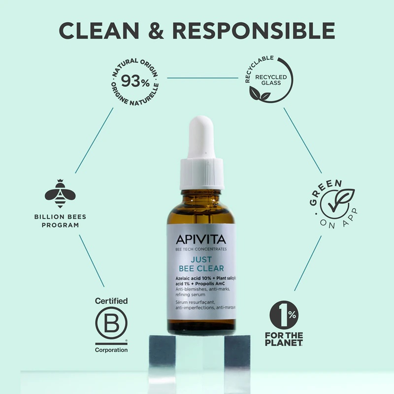 Apivita Just Bee Clear Serum serum za mastno in problematično kožo