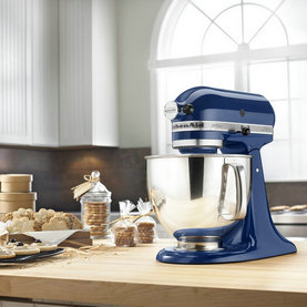 KitchenAid KSM150PSBW Artisan Series stolní robot s 5-litrovým výklopným hrotem, modrá vrba