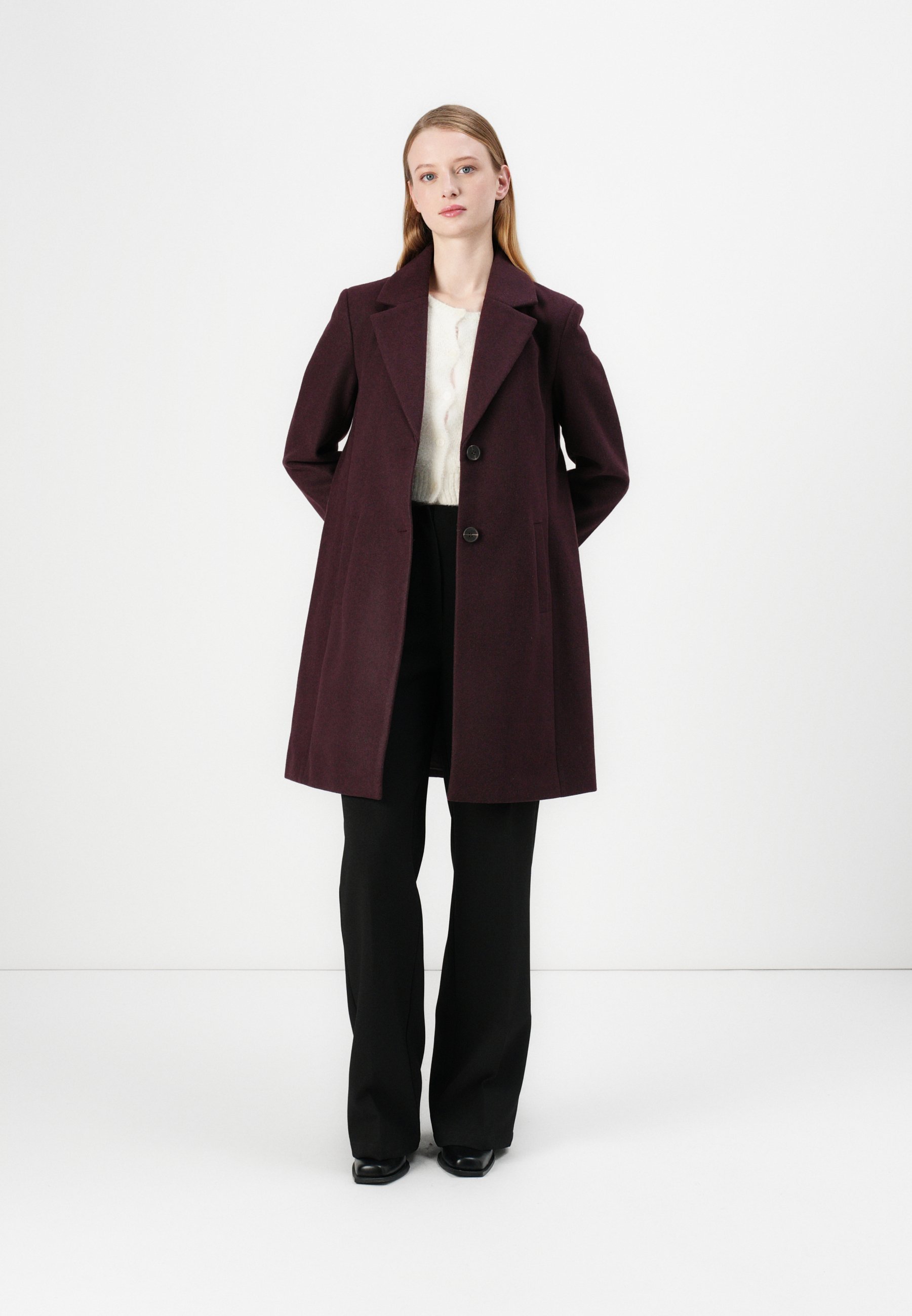 VILA VICLAUDIA BUTTON - NOOS - Classic coat - fig