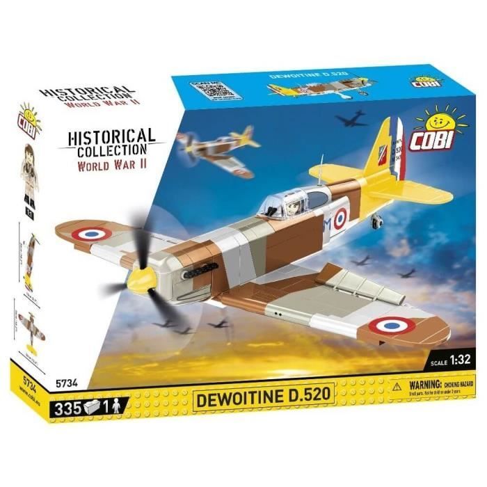 Maquette avion - COBI - DEWOITINE D.520 - Plastique - À partir de 8 ans - Mixte