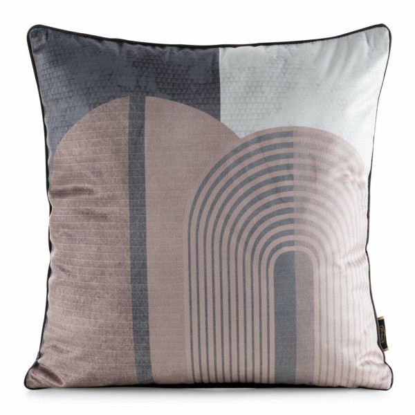 Poszewka Velvet 45x45 cm, geometryczny wzór, elegancka