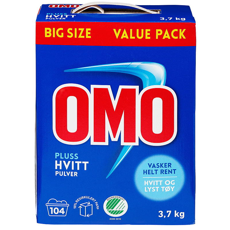 Omo Omo Plus Hvit 3,7 kg