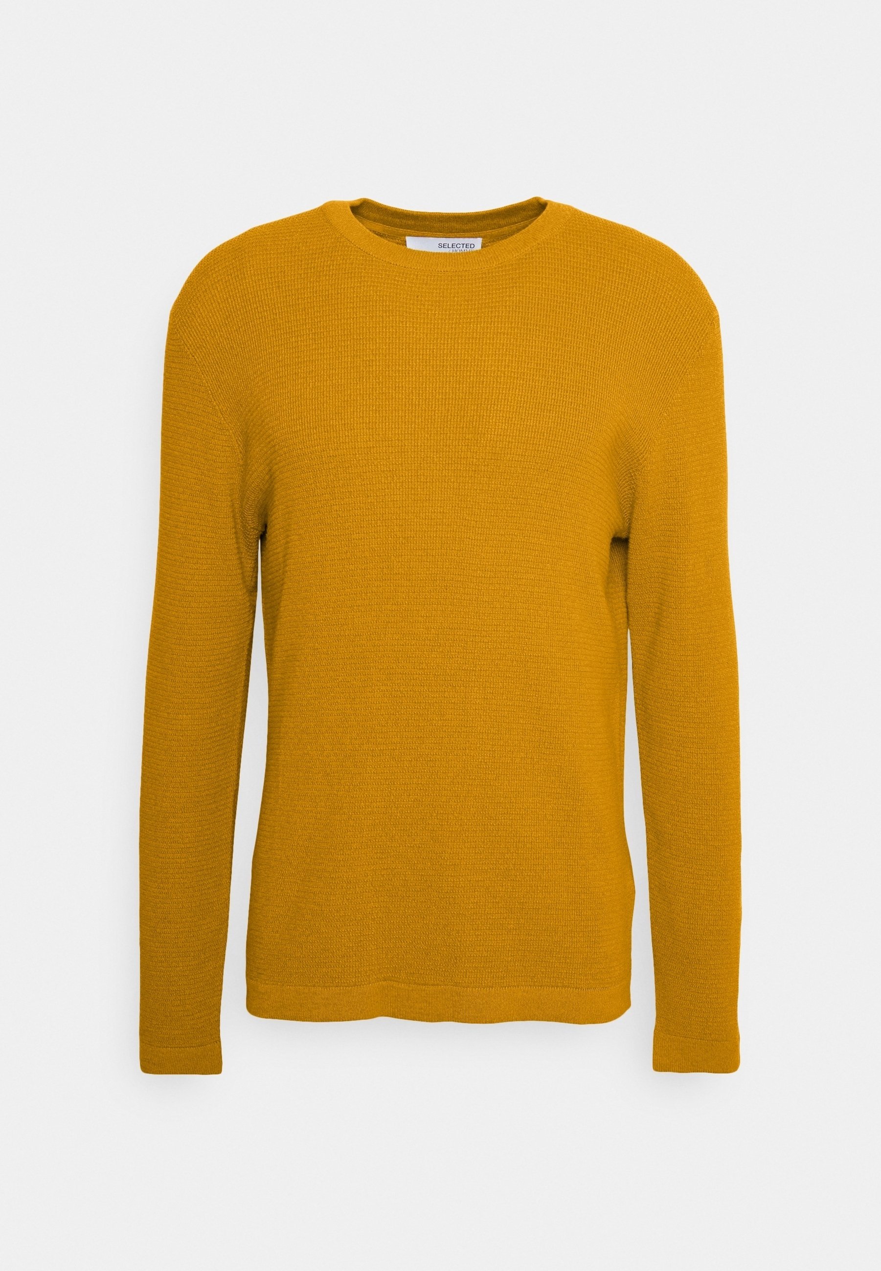 Selected Homme trui - mosterdgeel