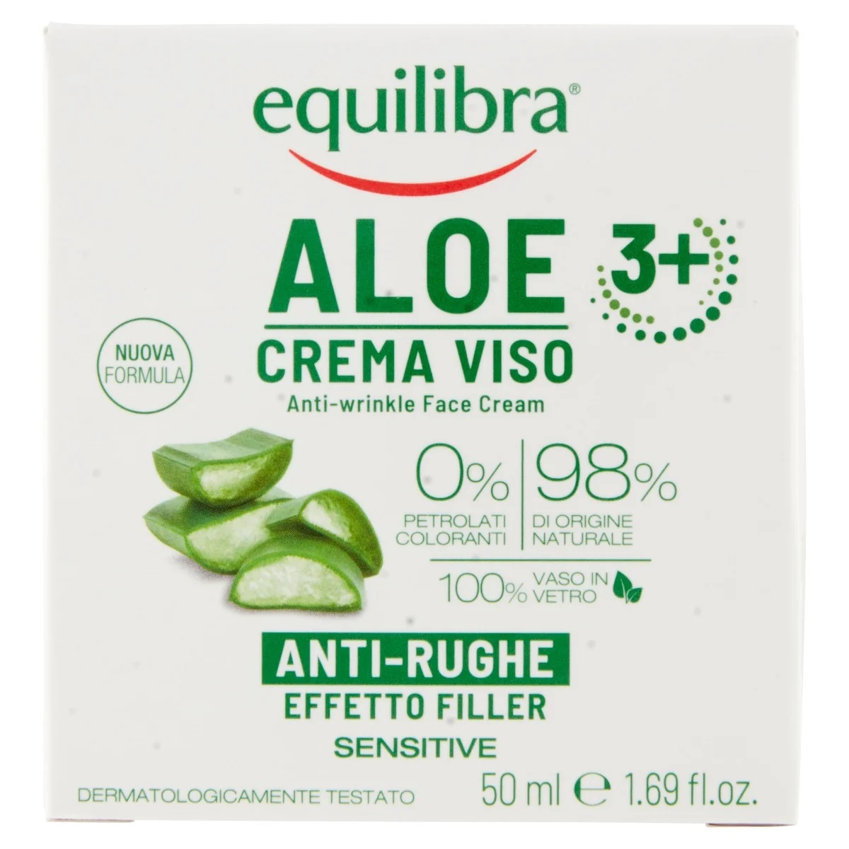 EQUILIBRA Equilibra veido kremas nuo raukšlių su alaviju, 50 ml, skirtas brandžiai odai