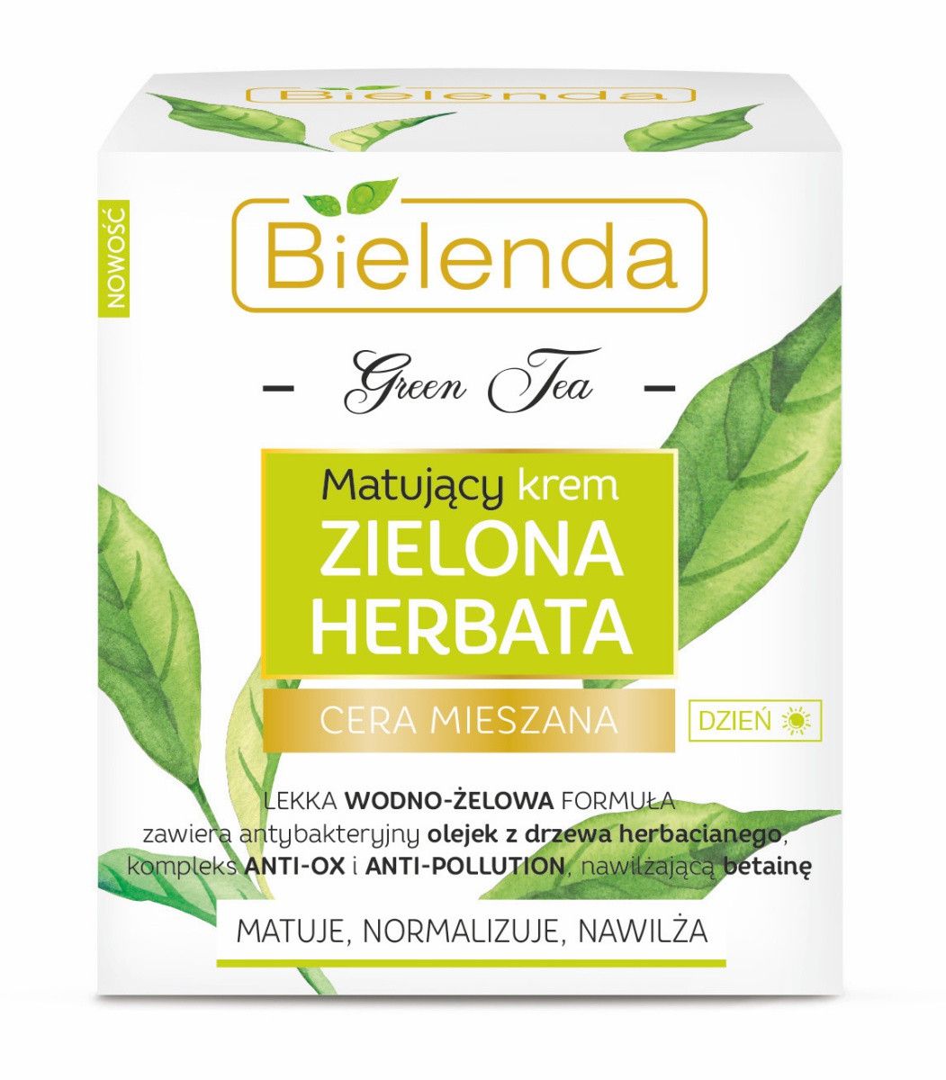 Matirajoča dnevna krema z zelenim čajem Vlažilne kreme za obraz