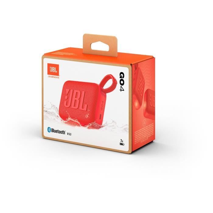 Altavoz Bluetooth ultraportátil - JBL GO 4 - Bluetooth 5.3 - Rojo