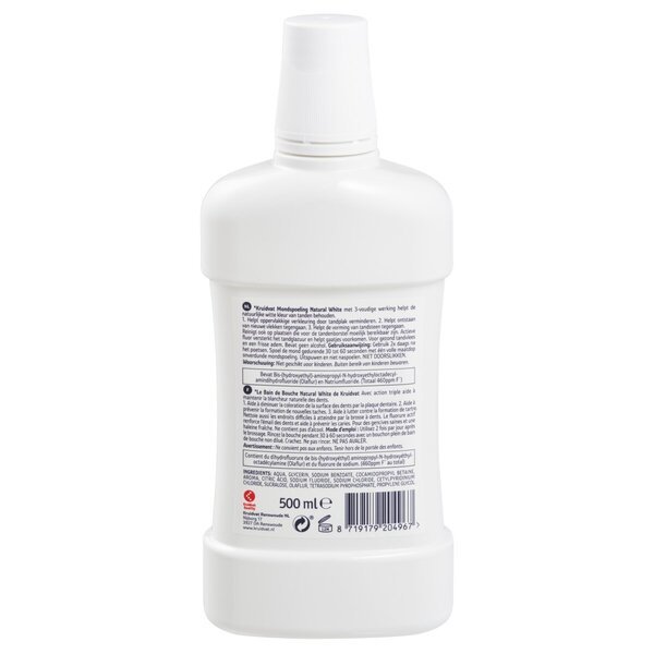 Kruidvat Natural White Mondwater<br>500ml