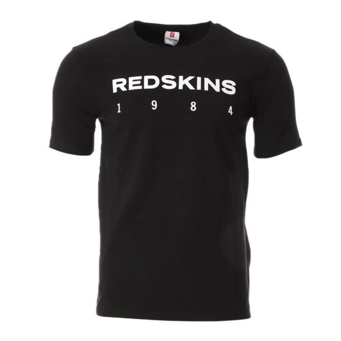 Camiseta para hombre REDSKINS Steelers - Negra - Manga corta - 100% algodón